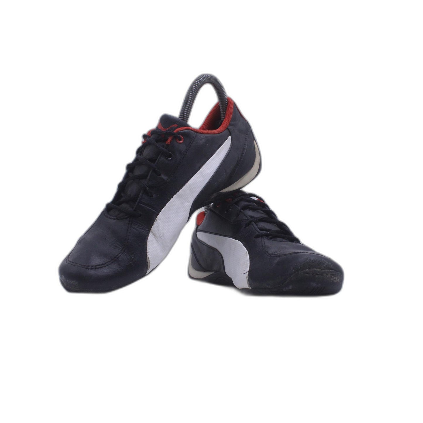 Vintage PUMA Y2K 00's Archives Moto Black Leather Shoe