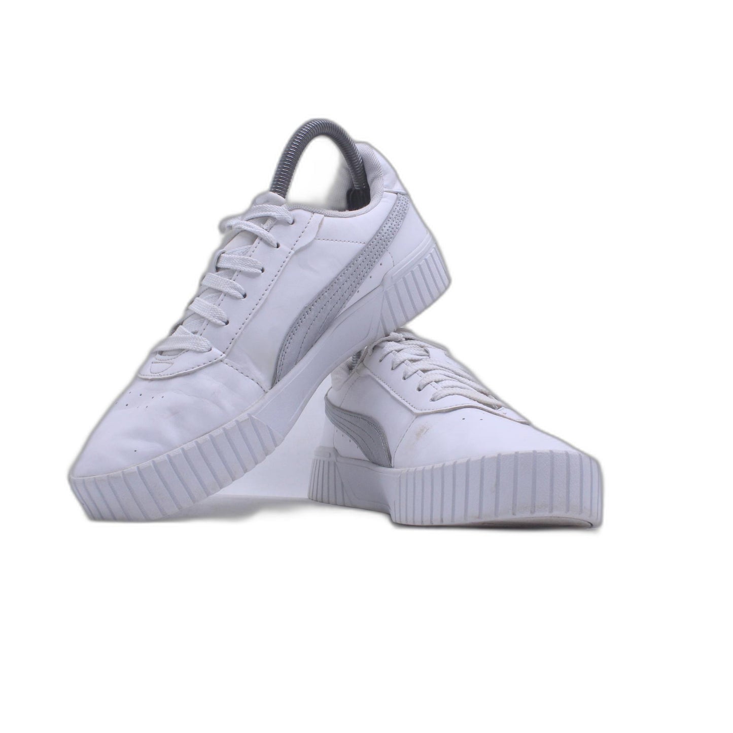 Puma Women’s Carina Mid White Leather Sneaker