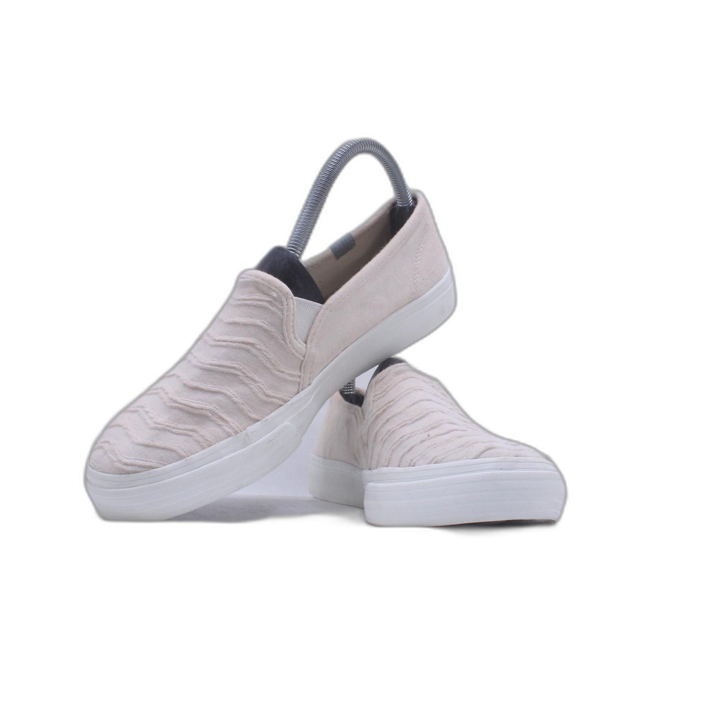 KEDS Double Decker Slip On Ribbed Wave Cream Shoe