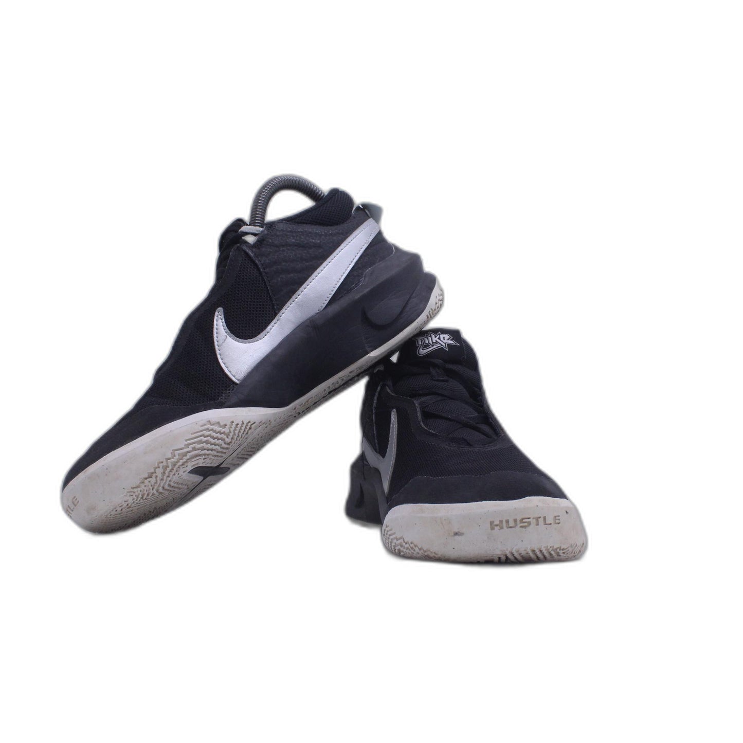 Nike Team Hustle Shoe Black Youth Basketball Shoe