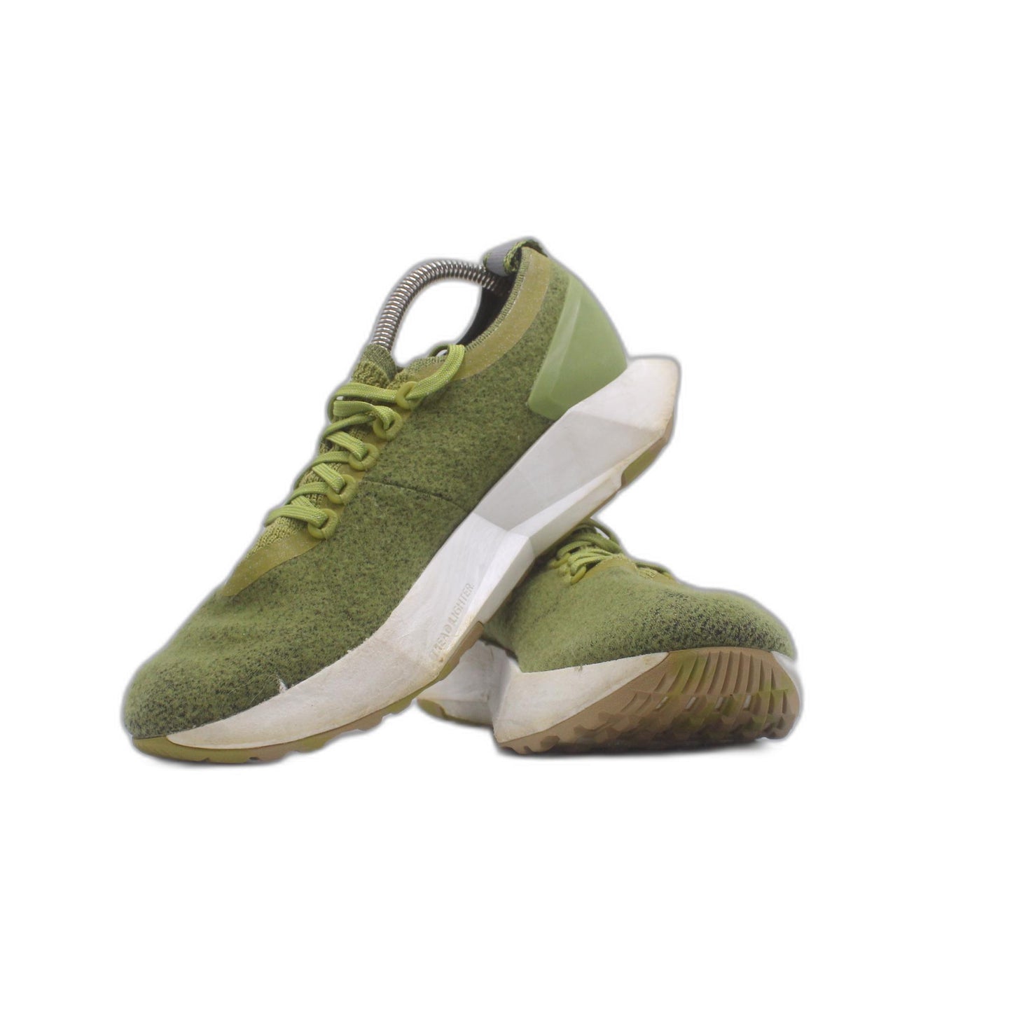 Allbirds Merino Wool Flyer Hazy Lime Blizzard Running Sneaker