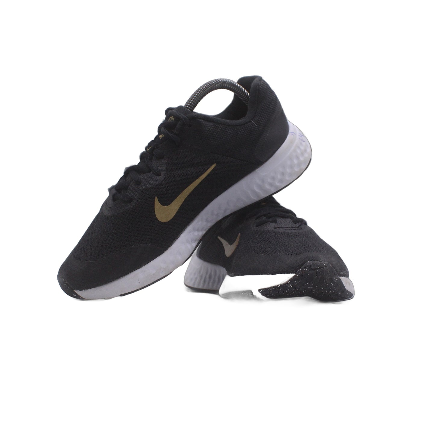 Nike Revolution 6 Black Metallic Gold Sneaker