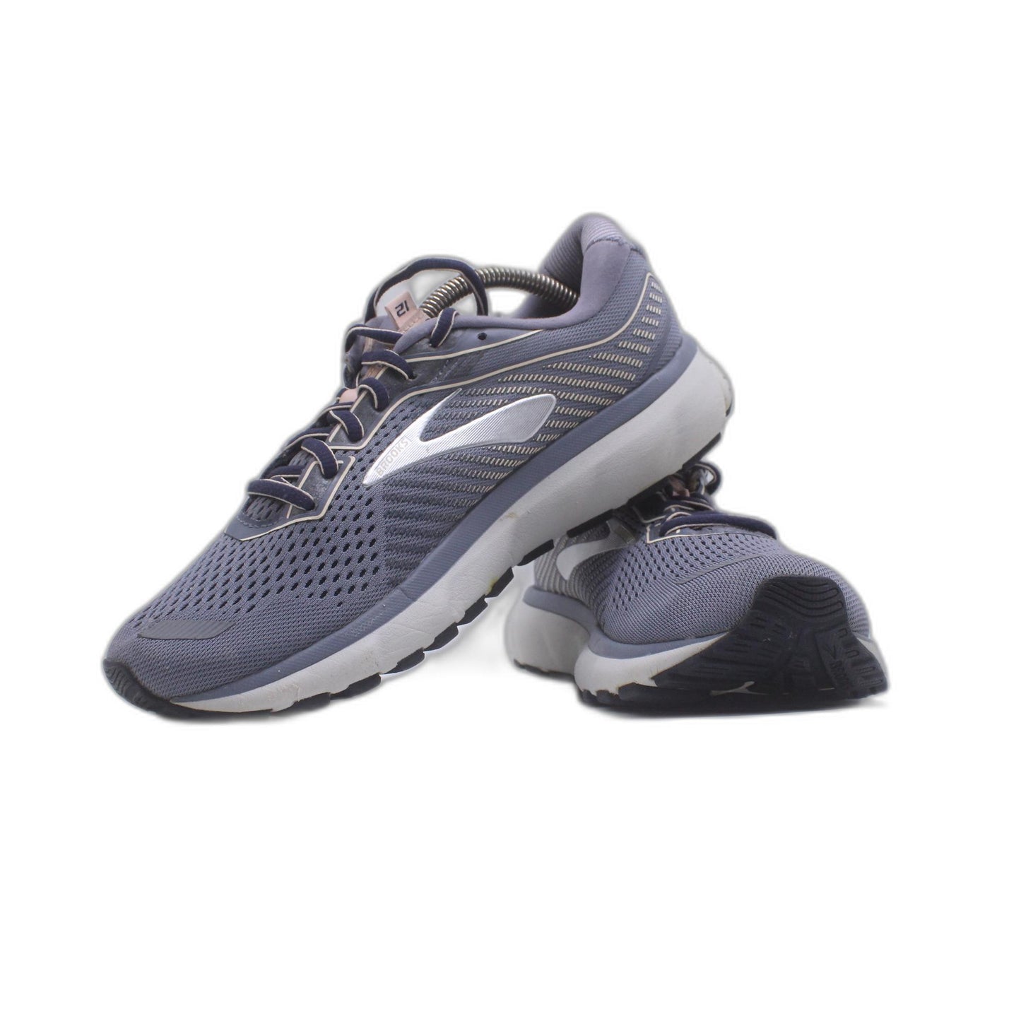 Brooks Ghost 12 Granite Peacoat Peach Running Shoe