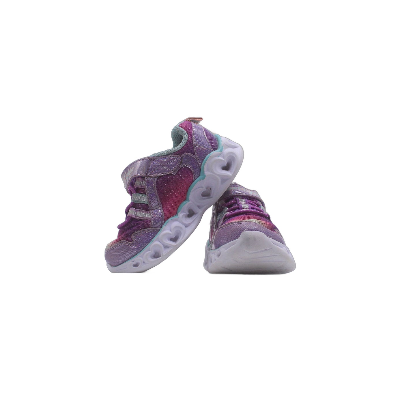 Skechers Boogie Land Heart Lights Bow Kids Girls Sneaker