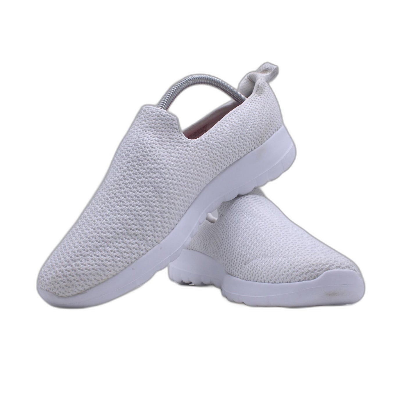 Skechers Size 8 WIDE G Walk Joy Slip On Aurora Light Gray Womens Shoe