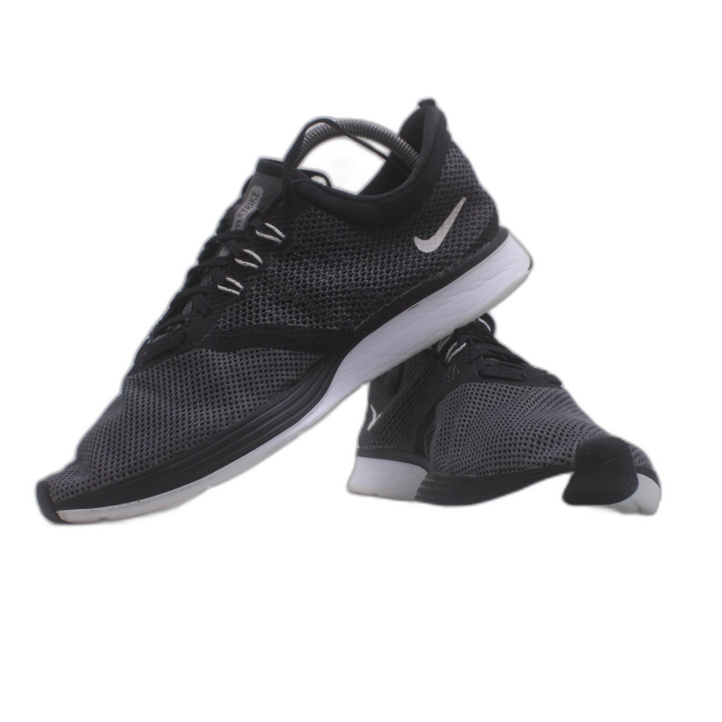 Nike Zoom Strike Womens Gray Black Knit Mesh Flywire Running Shoe