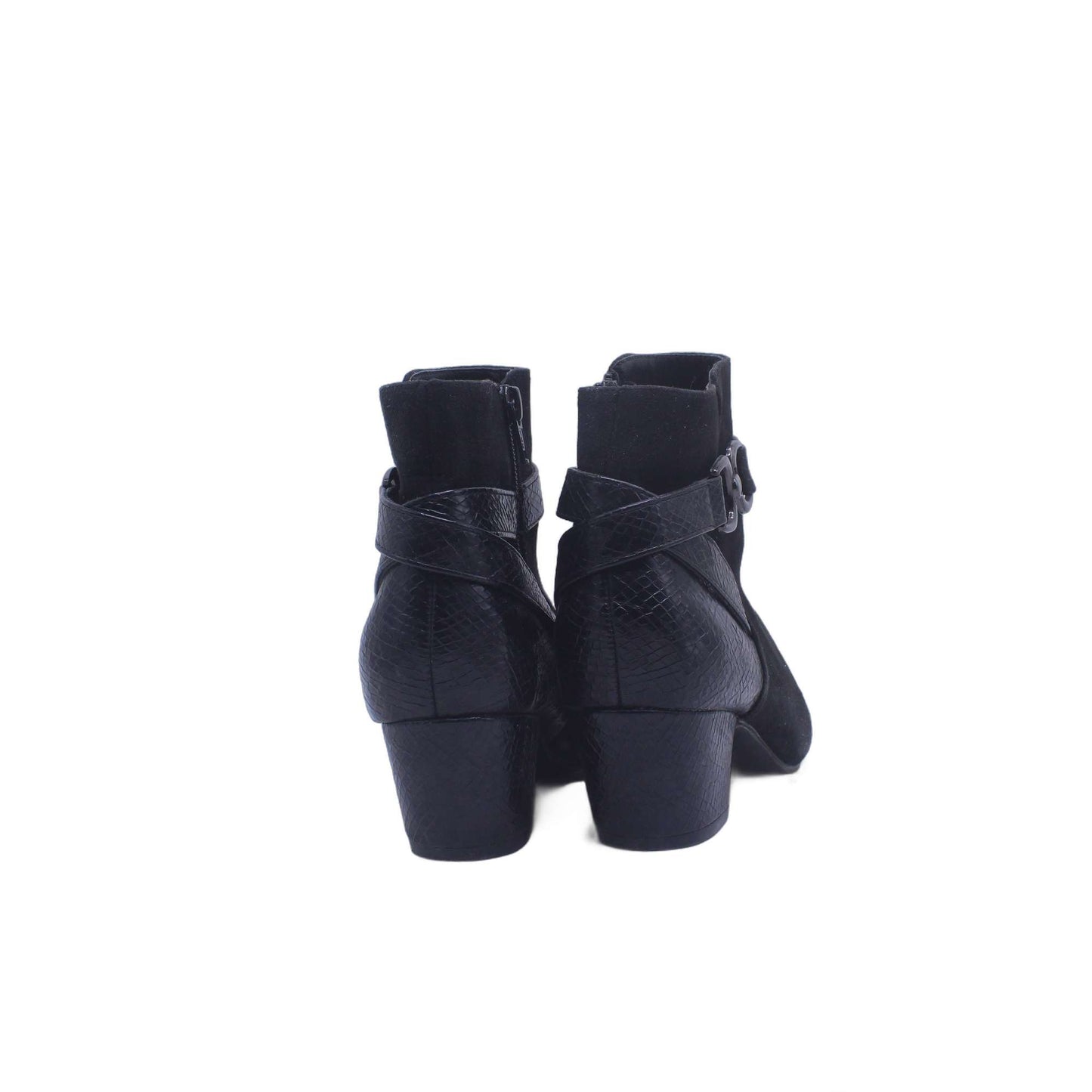 TU Black Floral Embroidered Over Knee Boot