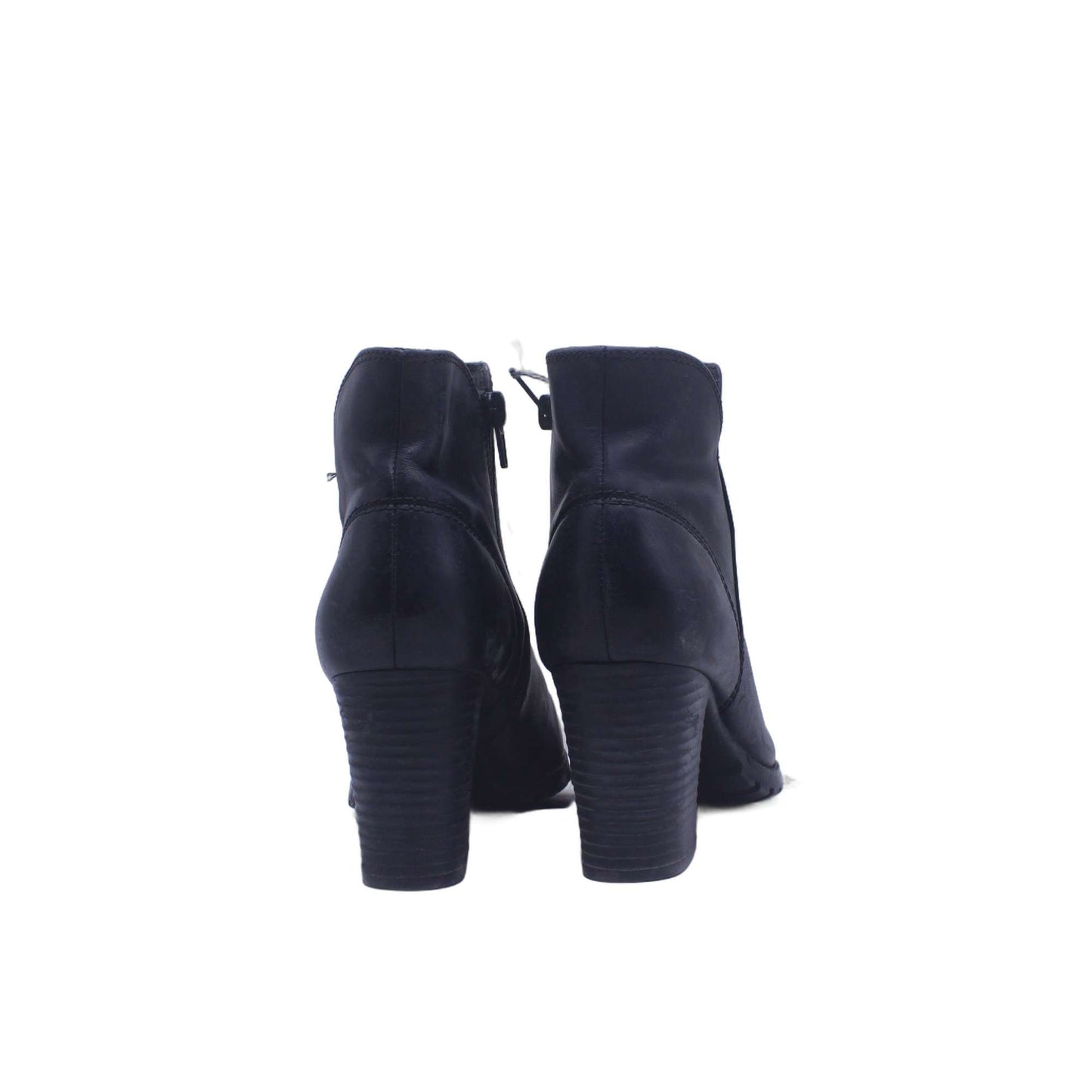 Clarks Verona Trish Black Leather Zip Ankle Boot