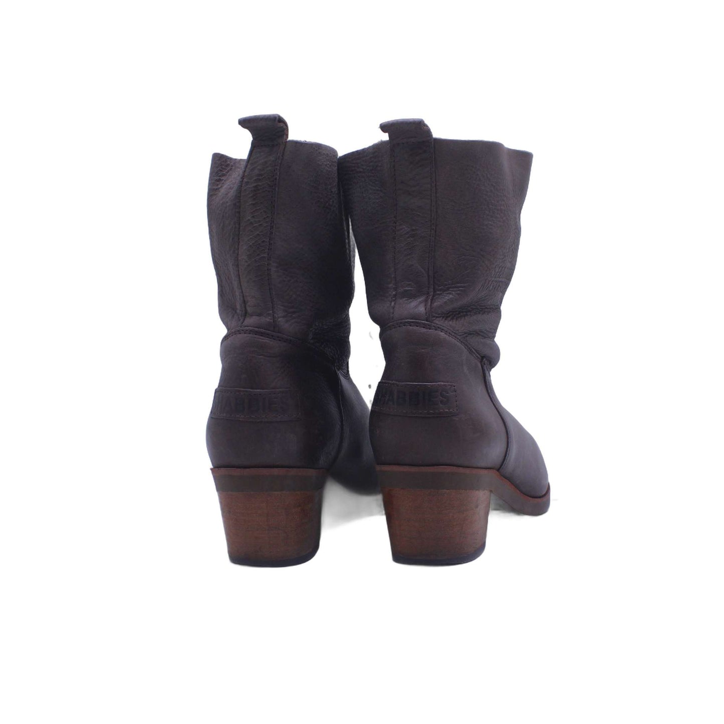 Shabbies Womens Frye Cara Roper Short Chocolate Brown Ankle Boot