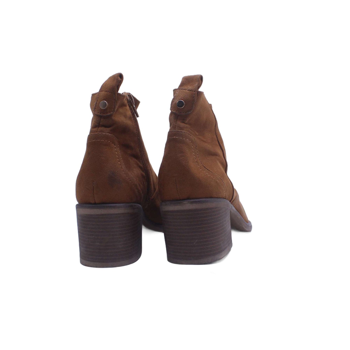 Graceland Brown High Heel Ankle Boot