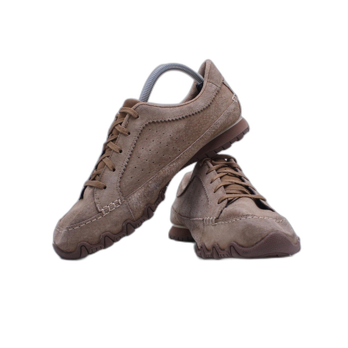 Skechers Tan Suede Womens 9 Memory Foam Air Cooled Athletic Sneakers