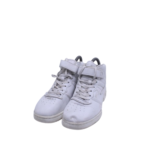 Fila F-14 Lifted High-Top Triple White Sneaker