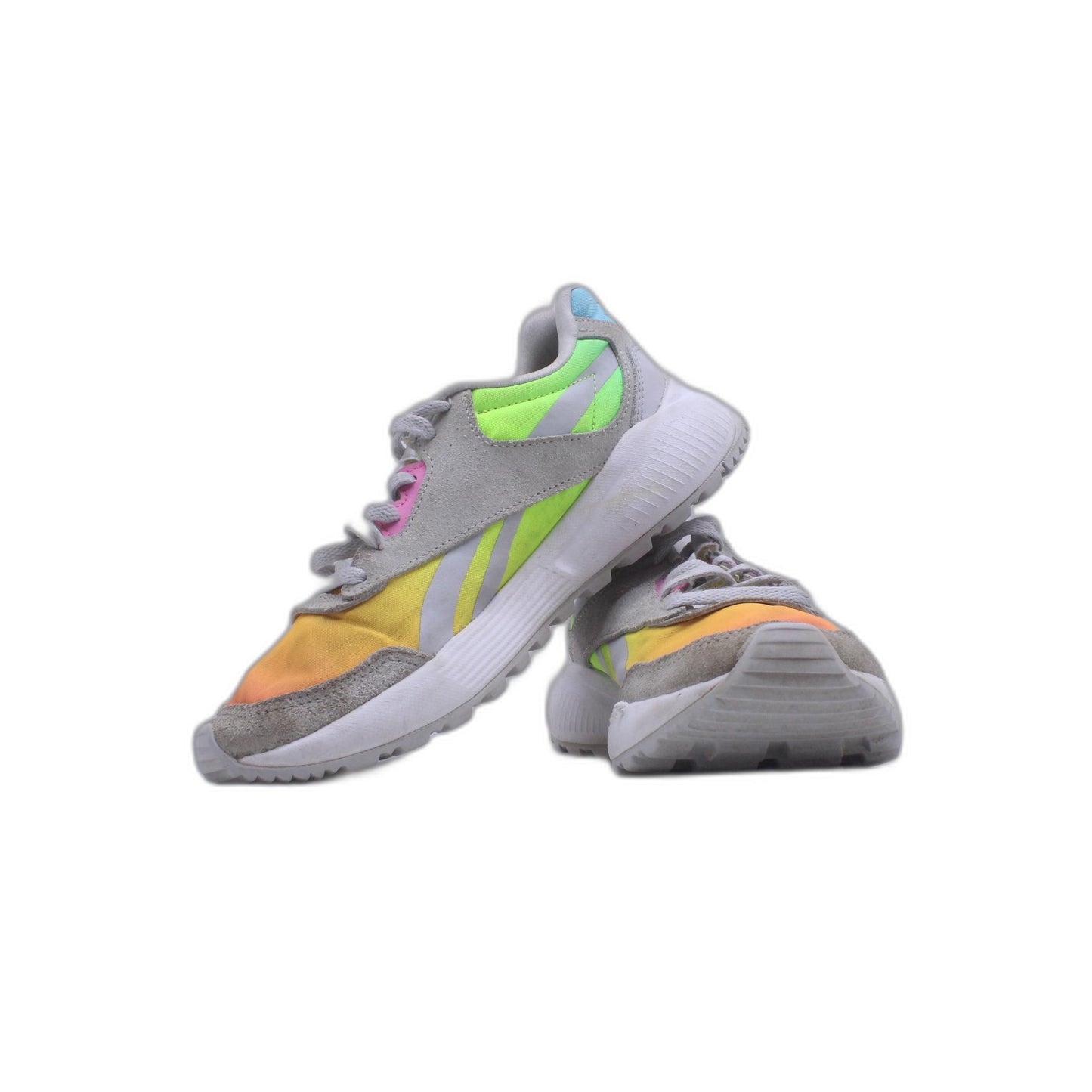 Reebok multi colored running shoe