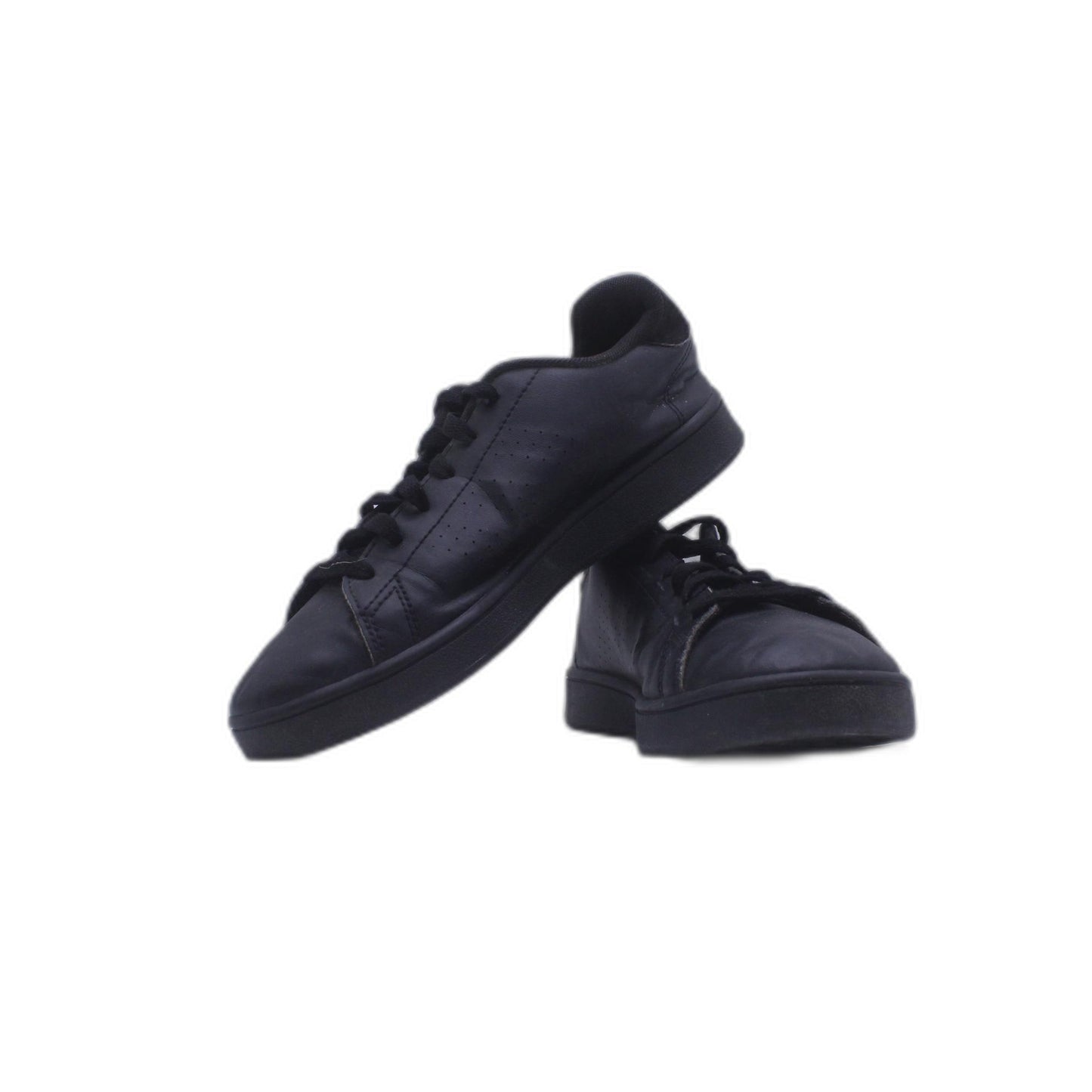 ADIDAS Advantage Black Leather Runners Shoe