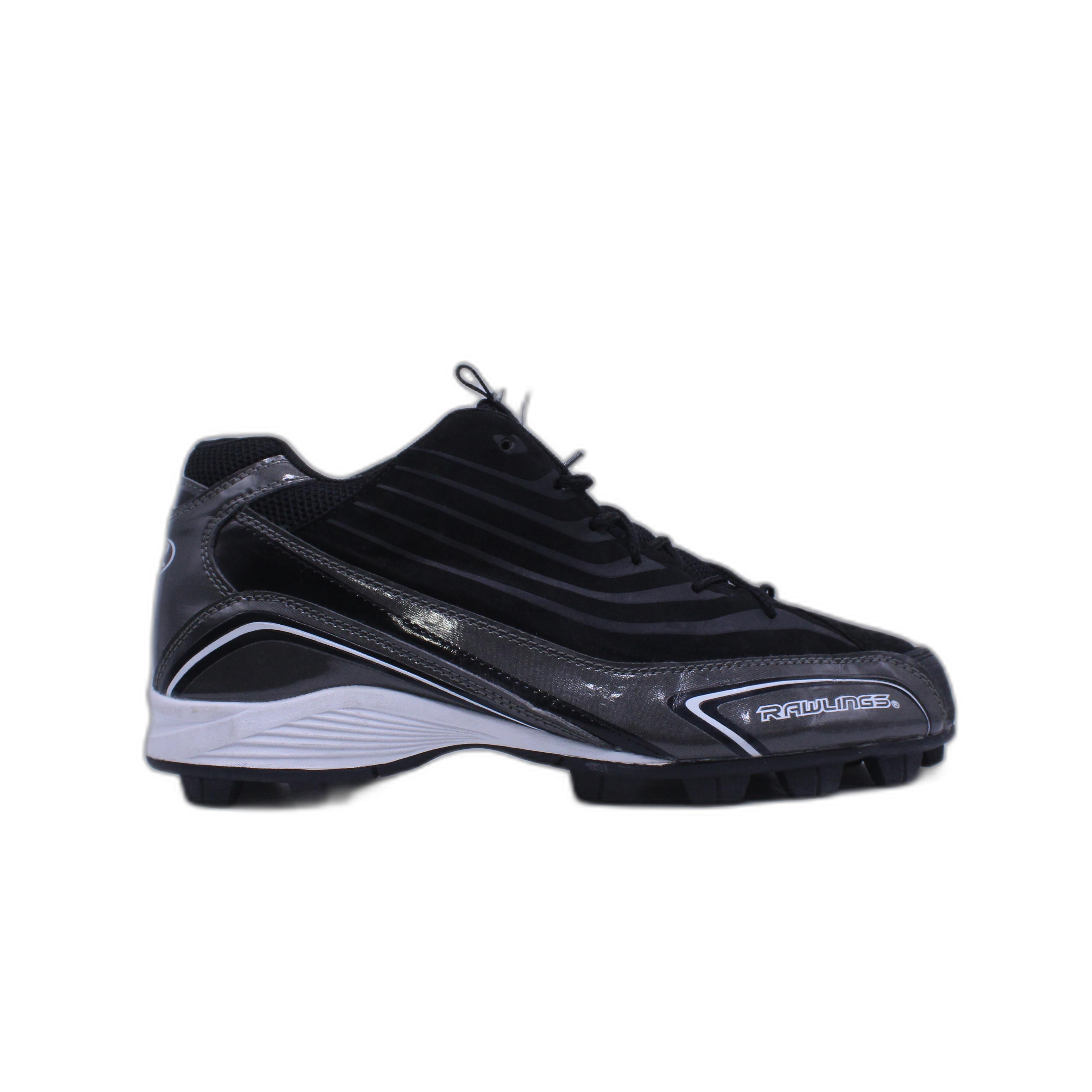 Crampons De Baseball Rawlings Deuce Low Cut - Noir/Argent/Rose - Pointure C11 (enfant)