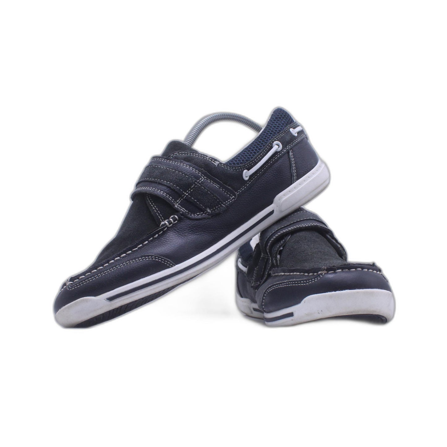 Walk X Black Leather Shoe