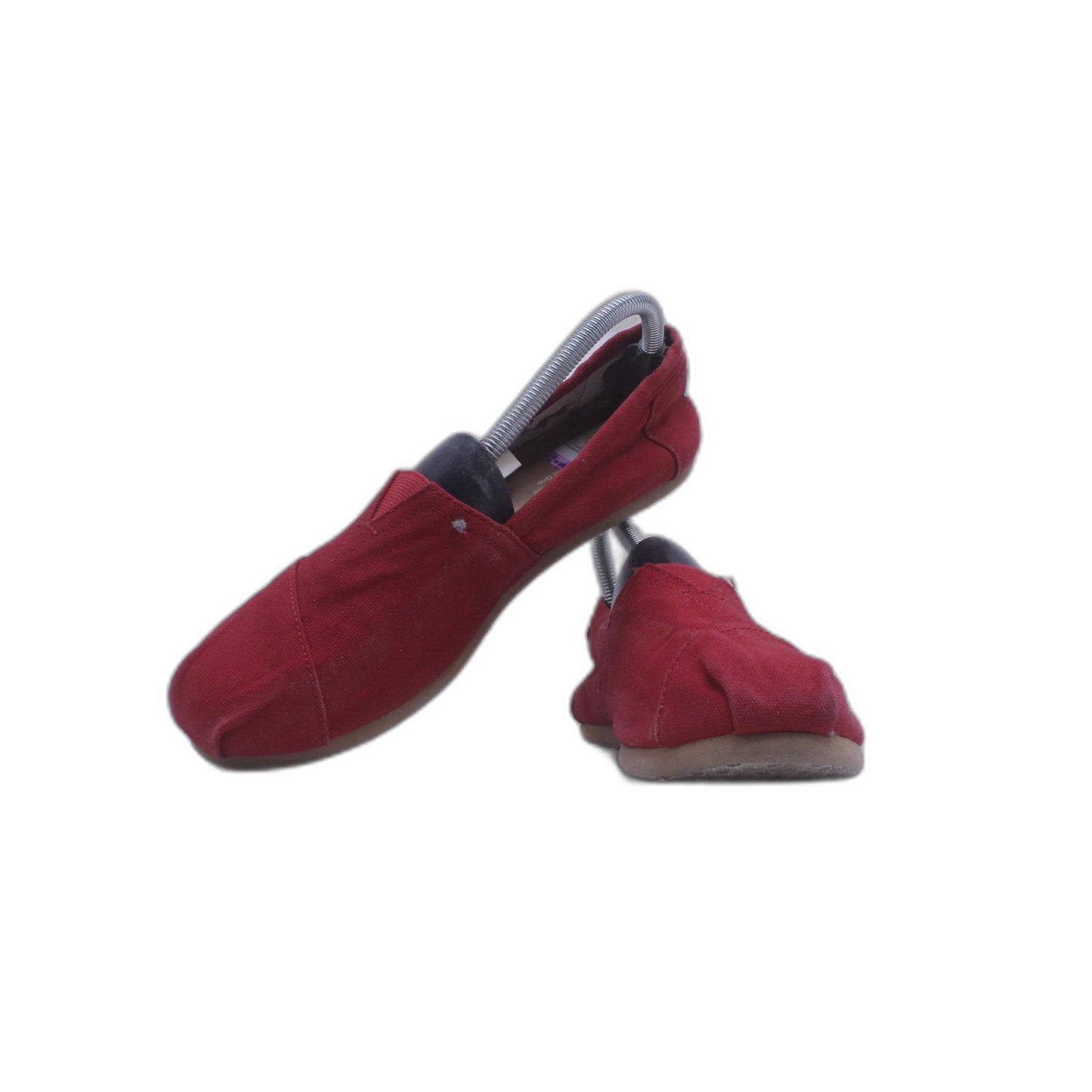 Toms Crimson Red Canvas Round Toe Casual Comfort Shoe