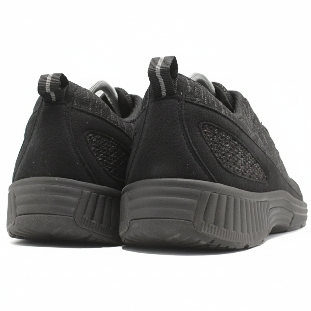 ORTHOFEET Coral No Tie Lace Black