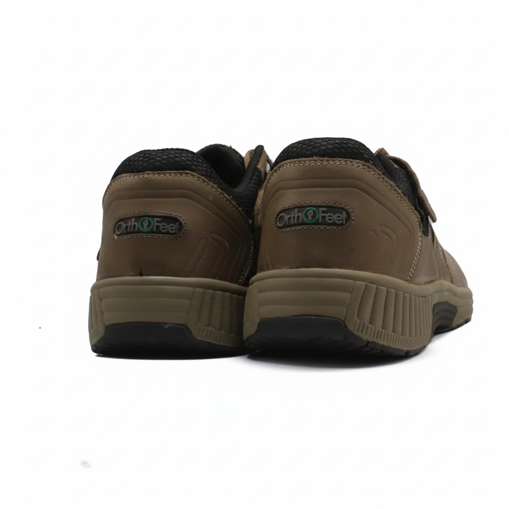 ORTHOFEET Shreveport Tie Less Brown