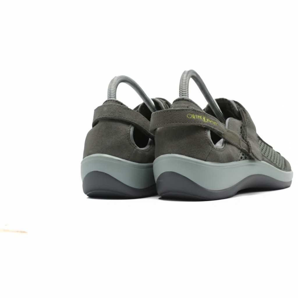 ORTHOFEET Sanibel Heel Strap - Olive Gray