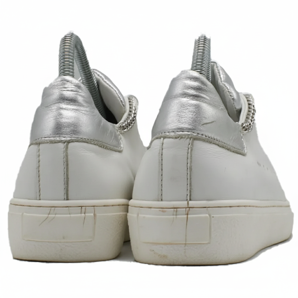 Madeleine white leather sneaker