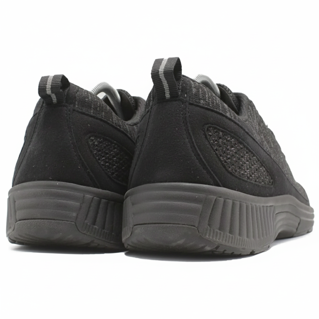 ORTHOFEET Coral No-Tie Lace Black