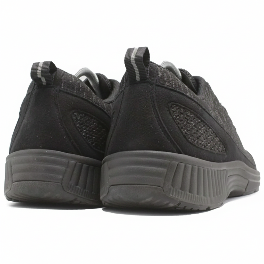 ORTHOFEET Coral No Tie Lace Black