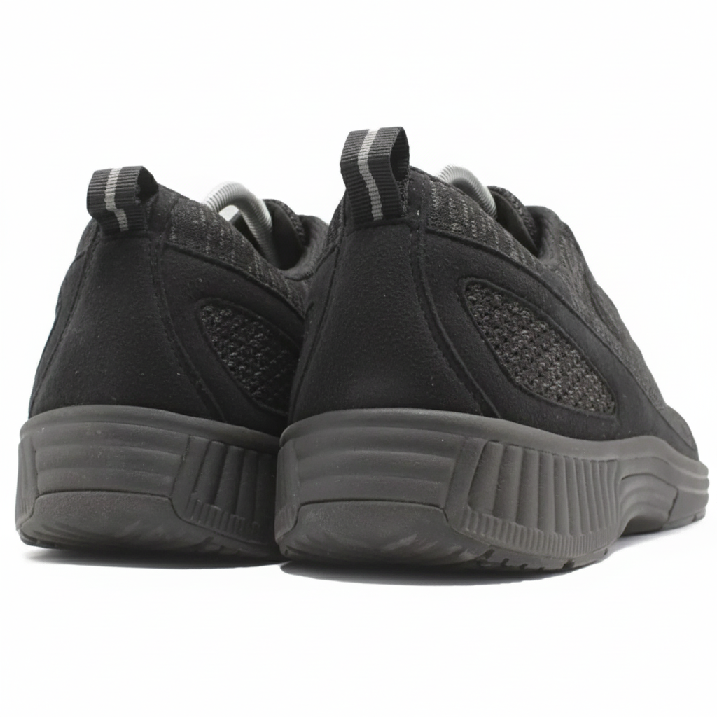 ORTHOFEET Coral No-Tie Lace Black