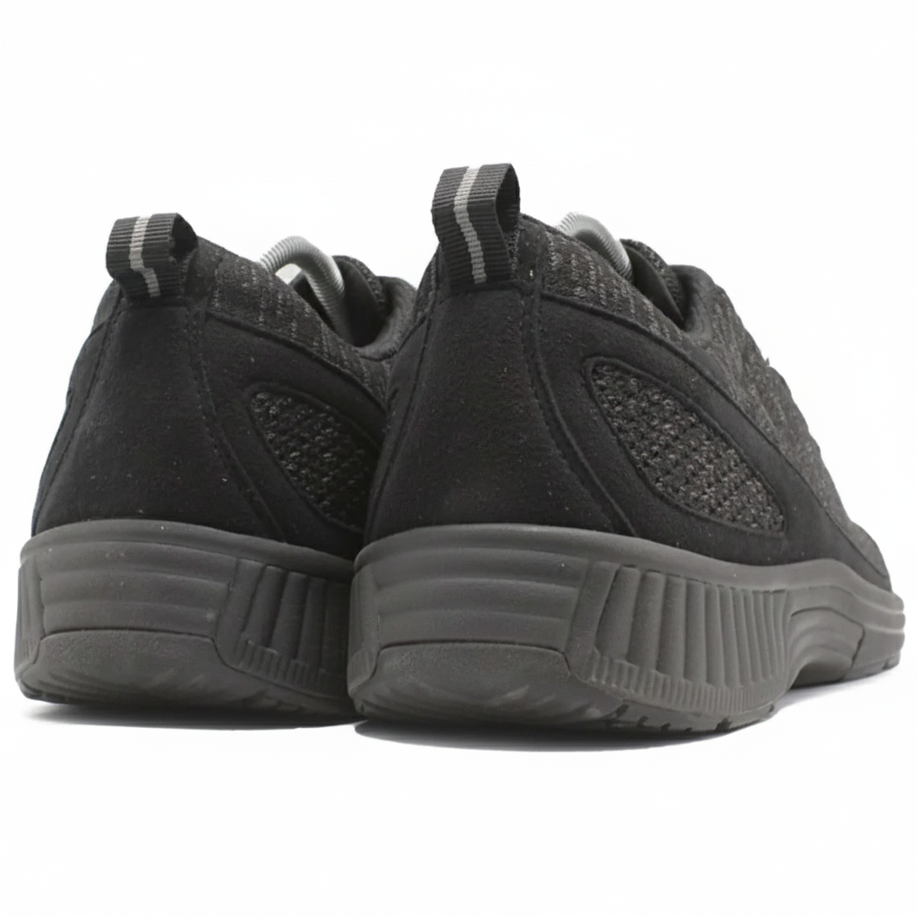 ORTHOFEET Coral No Tie Lace Black