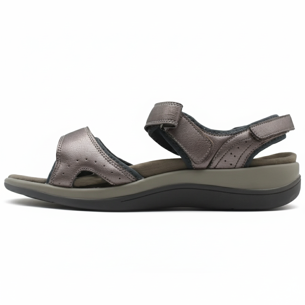 ORTHOFEET Malibu Two Way Strap Pewter