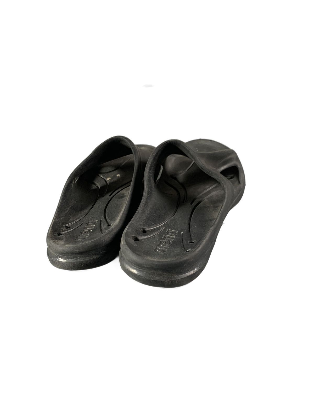 black Arena Hook slide sandal