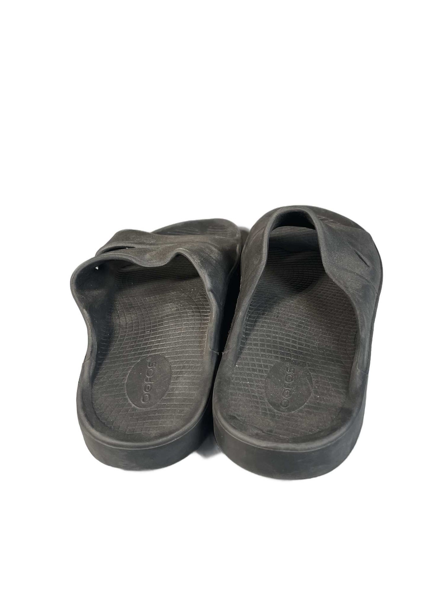 OOFOS Black Slide