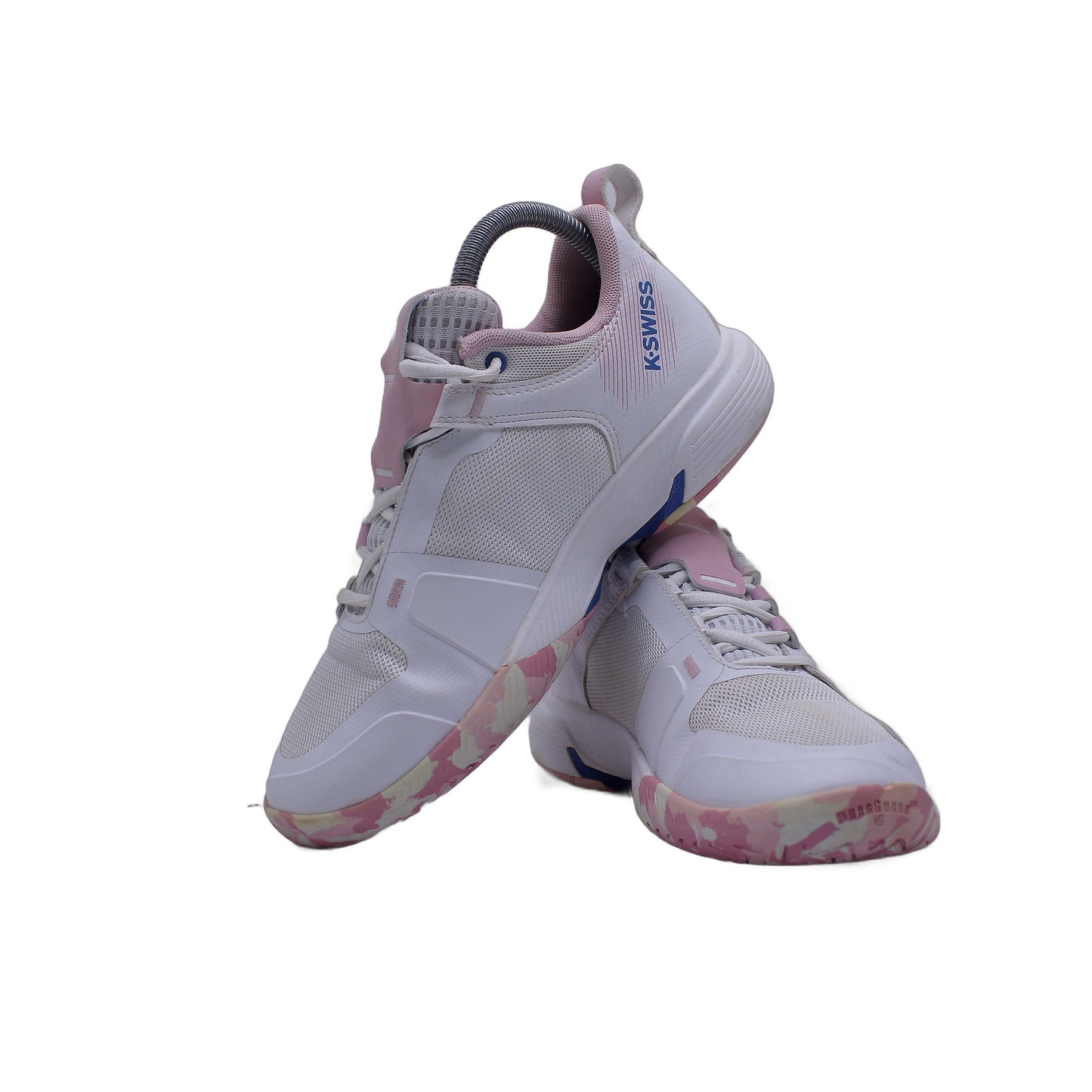 K-Swiss White & Pink Sneakers