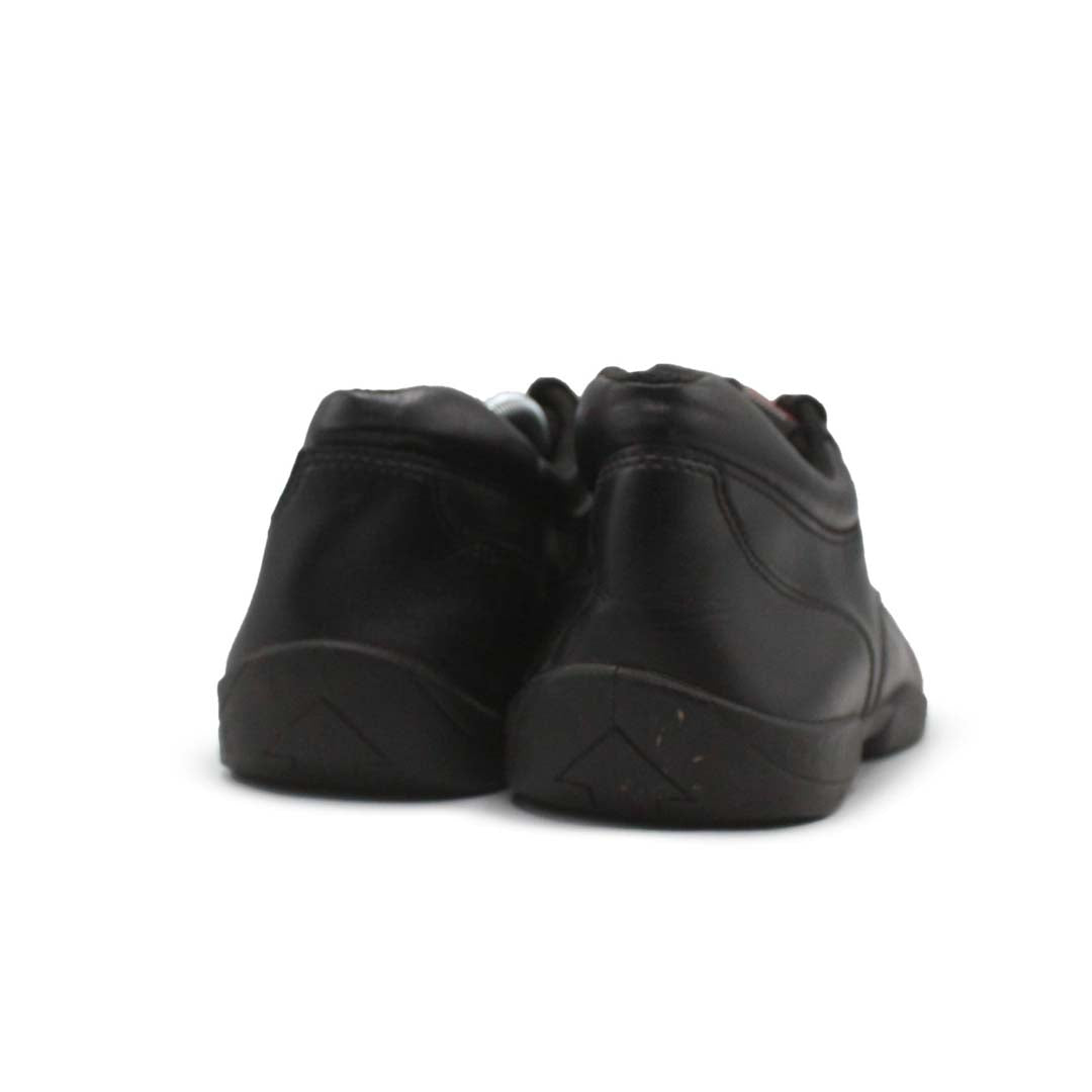 SUPER BLACK LEATHER MEN CASUAL SHOES