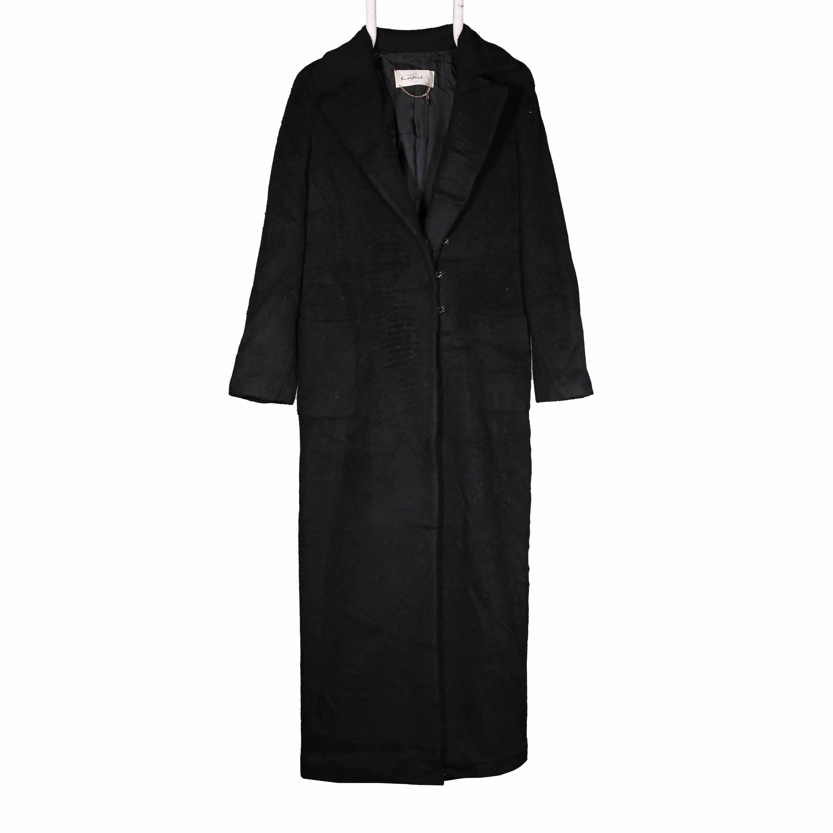 CAPRI BLACK LONG COAT SWAG KICKS