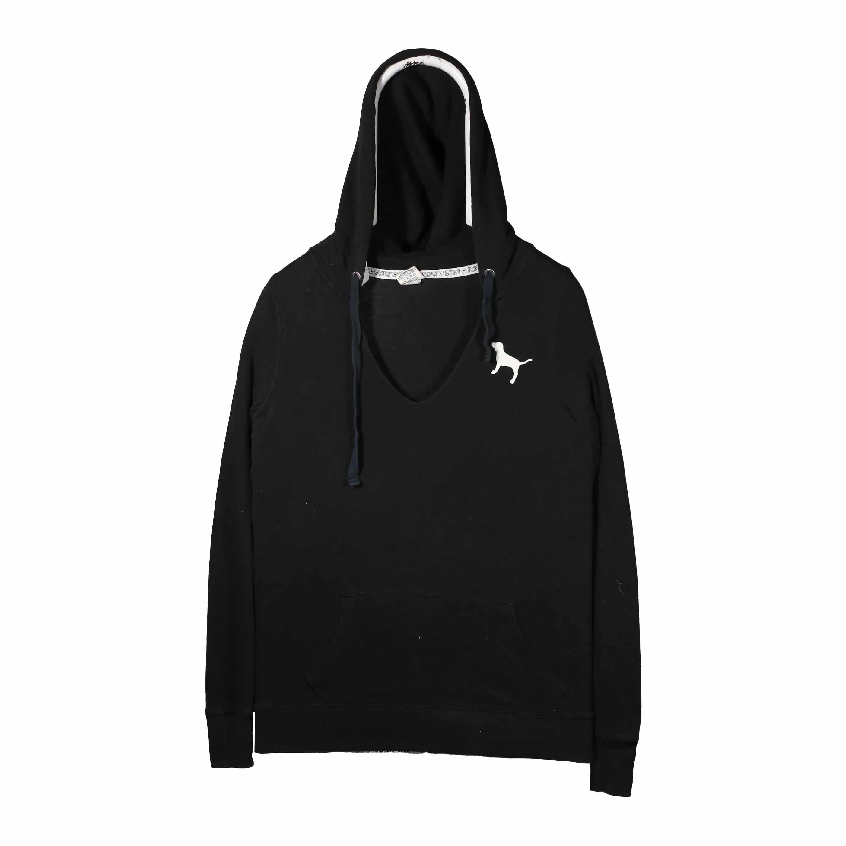 Pink Victorias Secret Black Hoodie SWAG KICKS