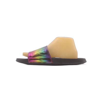 Dolls Kill Liliana Rainbow Thin Strap Iridescent Slide