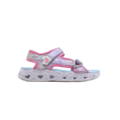 SKECHERS Heart Lights Rainbow Lux Light-Up Sandal