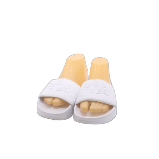 Fila White Slide