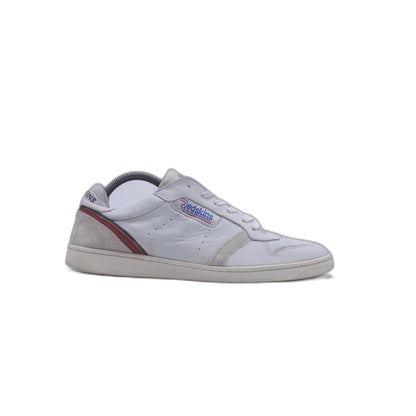 Redskin Mens Gray Leather Lace Up Lifestyle Sneaker