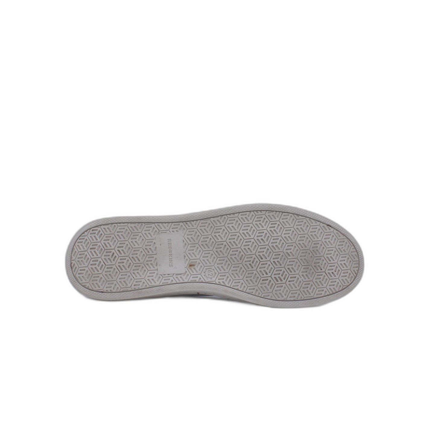 Redskin Mens Gray Leather Lace Up Lifestyle Sneaker