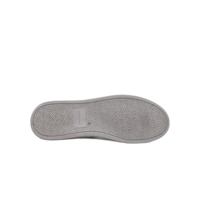 Redskin Mens Gray Leather Lace Up Lifestyle Sneaker