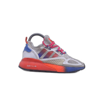Adidas ZX 2K Boost J White Solar Red Kid's Athletic Shoe