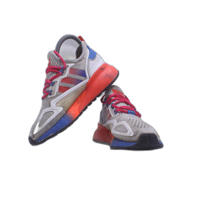 Adidas ZX 2K Boost J White Solar Red Kid's Athletic Shoe