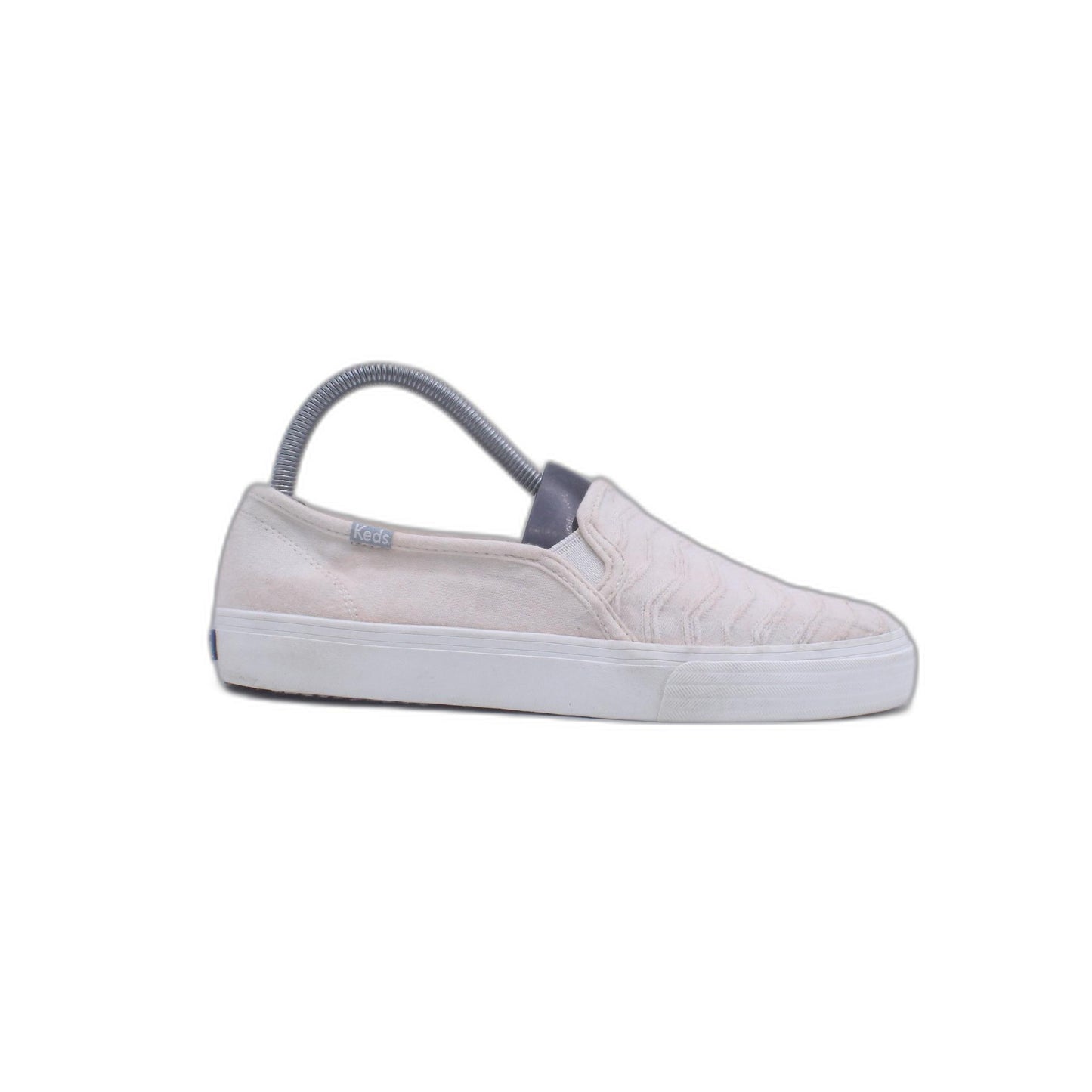 KEDS Double Decker Slip On Ribbed Wave Cream Shoe