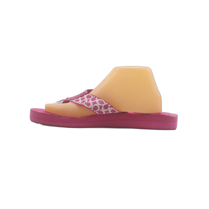 Coach Jessalyn Barbie Fuchsia Pink Flip Flop Thong Flat Slide