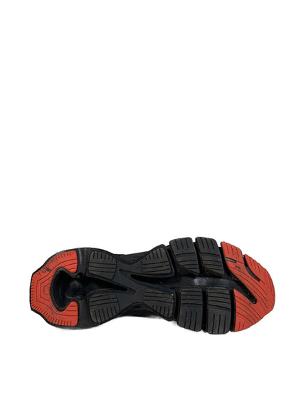 VELO black blade-sole sock sneaker