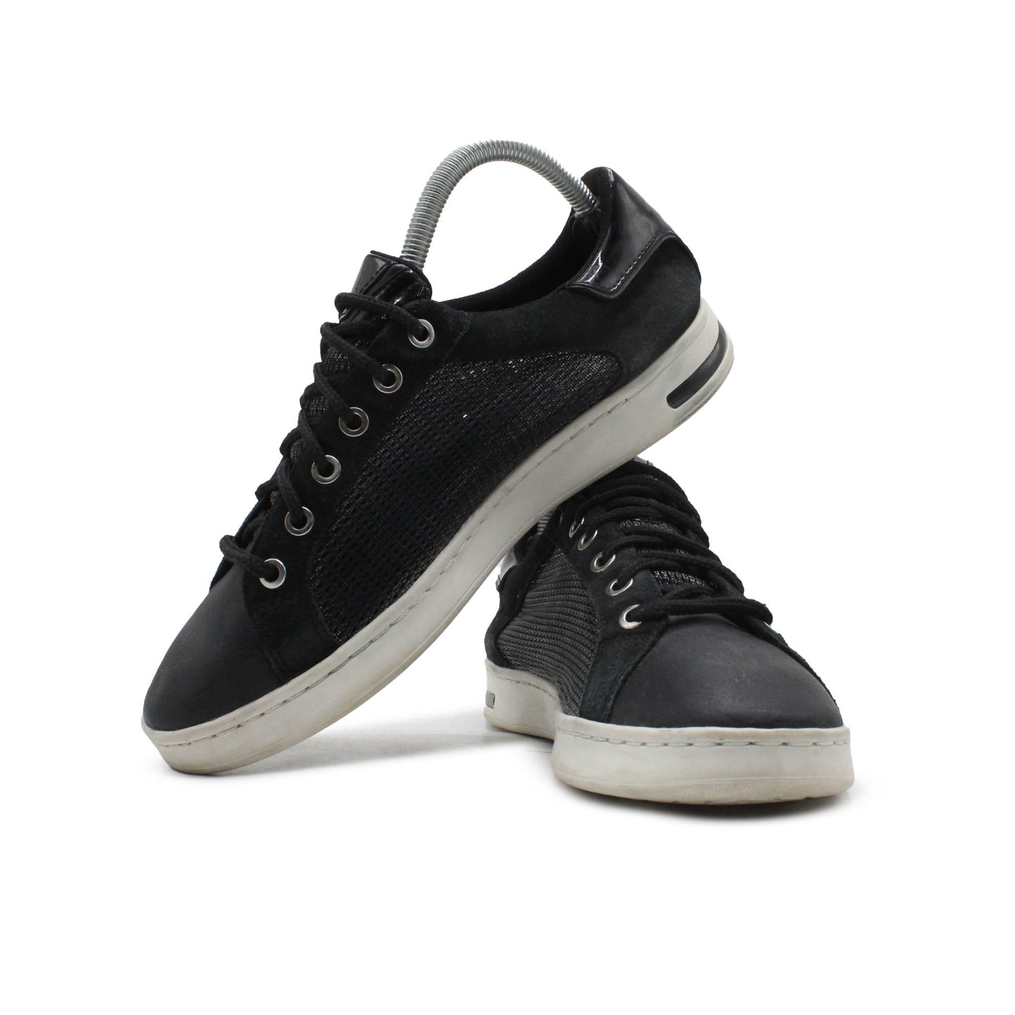 GEOX BLACK CASUAL SHOE