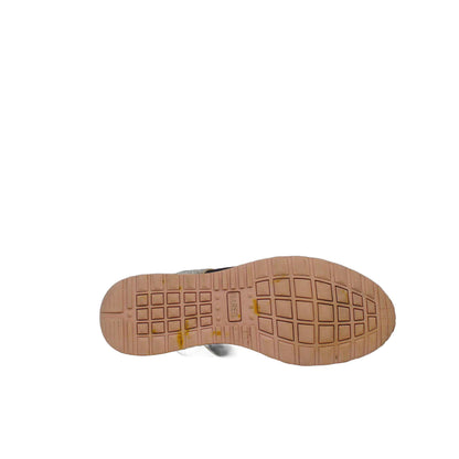 Bared metallic snakeskin-patterned side stripe Shoe