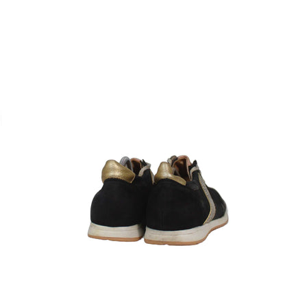 Bared metallic snakeskin-patterned side stripe Shoe